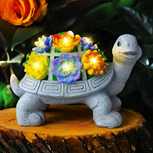 Solar powered turtle - solar-powered,