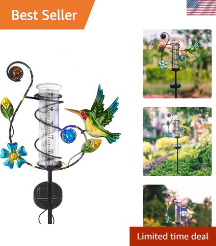 Waterproof solar rain gauge - waterproof,