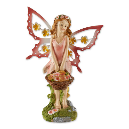 Pink fairy garden solar - pink,