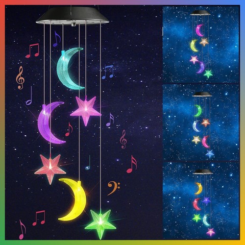 Solar wind chimes moon - solar, star