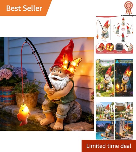 Solar garden gnome - solar,