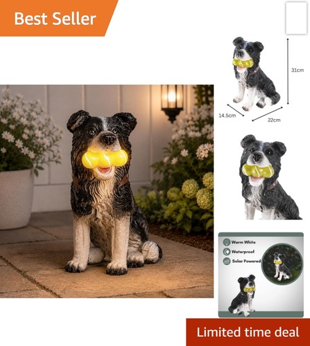 Solar dog garden ornament - solar,