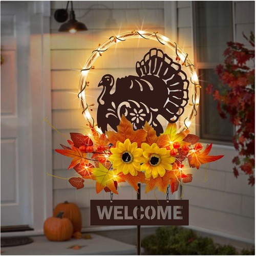 Decorative solar turkey - 35",