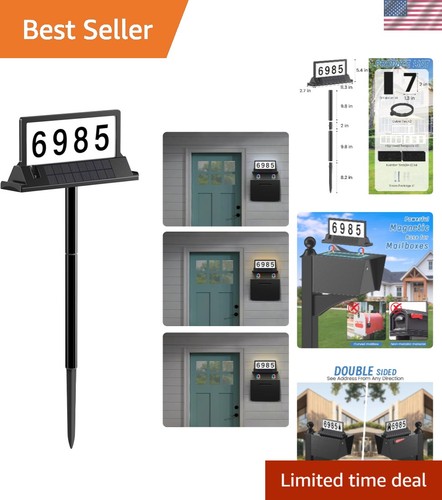 Solar address sign for - address,