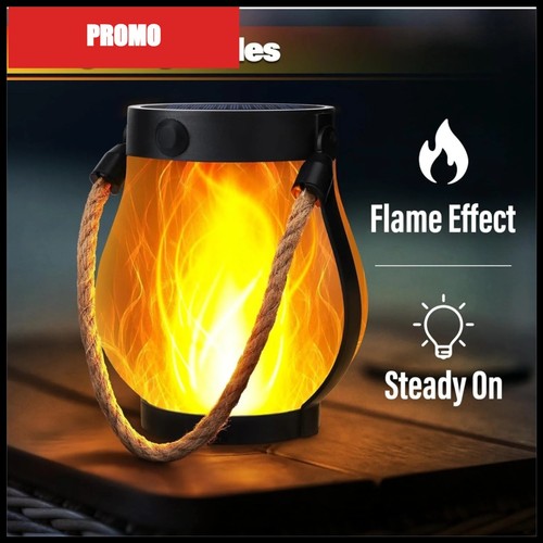 Solar flame rope lantern - solar,